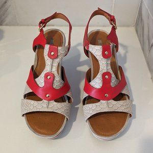 Geox wedge sandals size 10.5/41